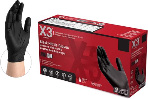 disposable industrial nitrile gloves.